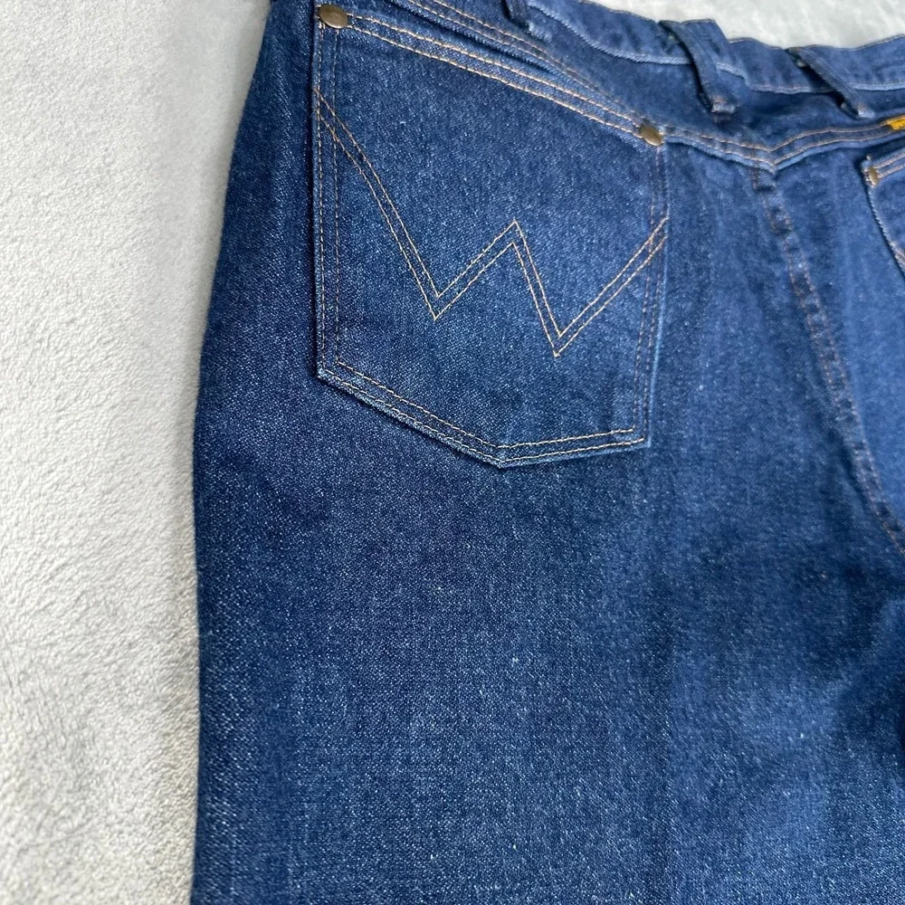 Wrangler 47MWZ‎ Regular Fit Jeans Mens 36x30 Blue Denim Cowboy cut Western Work